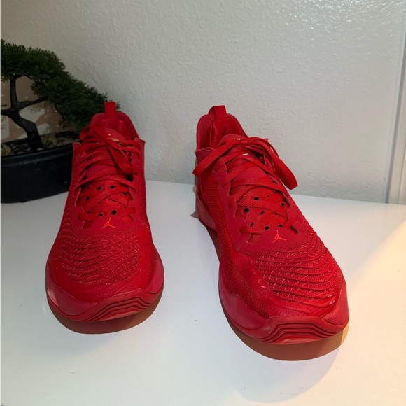 Red Air Jordan Sneakers - Picture 3 of 7